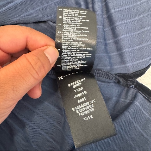 Scotch & Soda Stripe velvet midi dress size M - Picture 10 of 14